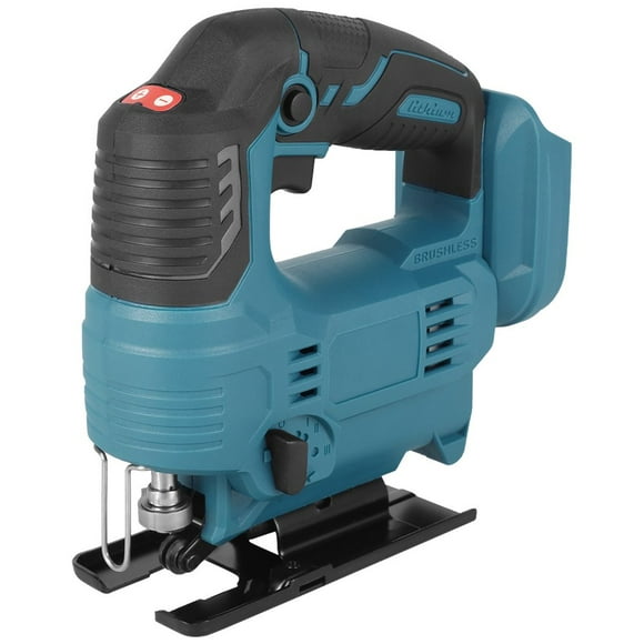 Cordless Jigsaw 18V 900W Electric Brushless Jigsaw with 3 Variable Speed Adjustable 0-45º Cutting Degree 2900rpm/min Portable Jigsaw Bare Tool