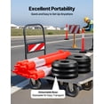 thumbnail image 4 of VEVOR 6 Packs Traffic Delineator Posts 48 in Traffic Safety Cones Fillable Base, 4 of 9