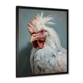 thumbnail image 2 of Designart "Rooster Portrait Regal Poultry" Animals Framed Wall Art - Traditional Red Chicken Entryway Framed Wall Art, 2 of 6