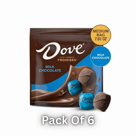 Dove Promises Milk Chocolate Candy - 6 Pack (7.61 oz Bags)