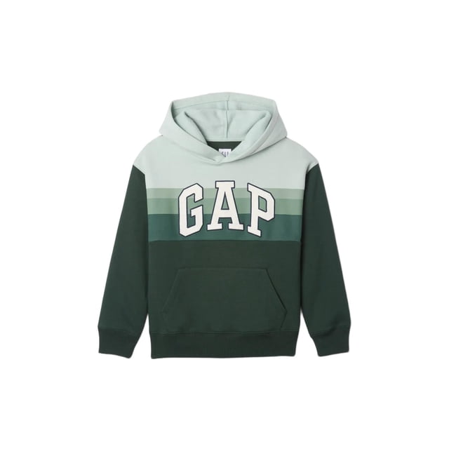 Sudadera con Capucha para Niños GAP Logo Pullover Verde Essex Talla L