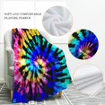 thumbnail image 3 of Colorful Blanket Rainbow Blue Purple Boho Spirals Psychedelic Print Blankets Throws Warm Throw Blanket for Couch Office Boys Girls 60"x80", 3 of 6