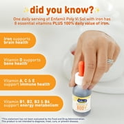 Enfamil Poly-Vi-Sol 8 Multi-Vitamins & Iron Supplement Drops for Infants & Toddlers, Supports Growth & Development, 50 mL Dropper Bottle