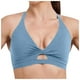 thumbnail image 1 of Sujetador deportivo a prueba de golpes para mujer - Tirantes ajustables, cuello en V, relleno extraíble, nailon/spandex, yoga, running, fitness, tallas S-XL, contorno de pecho 66-75 cm, 1 of 6