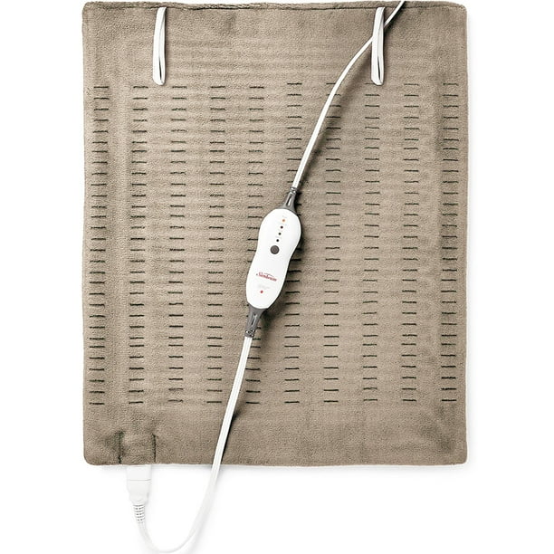 Sunbeam Heating Pad for Back, Neck, and Shoulder 6 Heat Settings, XXL (Musk)