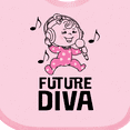 thumbnail image 4 of Inktastic Future Diva Baby Girl Singer Girls Baby Bib, 4 of 4