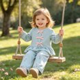 thumbnail image 2 of KPOPLK Toddler Baby Girl Fall Clothes 9 12 Months 2T 3T Infant Outfit Bowknot Long Sleeve Pullover Sweatshirts and Trousers Pants Set,Size 18-24 Months, 2 of 9