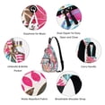 thumbnail image 4 of Sling Backpack Crossbody Chest Bag for Women Men Left and Right Shoulder Purse Water Repellent Gym Daypack, 4 of 7