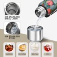 thumbnail image 3 of 20 Oz Pioneer Flower Coffee Tumbler Double Wall Insulated Stainless Steel Water Bottle | Metal Reusable Thermoses Flask with Cup Cap | Leak & Sweat Proof with Anti-Dust Lid, 3 of 7