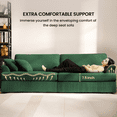 thumbnail image 5 of 87" Sofa, Comfy Cloud Couch, Upholstered Couch for Living Room, Green, 5 of 10