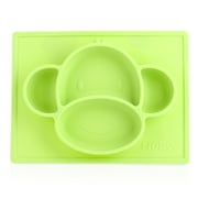 Nuby Sure Grip Animal Placemat, Green Monkey