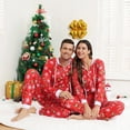 thumbnail image 2 of Pijamas de Navidad para adultos y hombres, ropa de dormir de una pieza a rayas con capucha y cremallera, disfraz de Papá Noel, 2 of 3