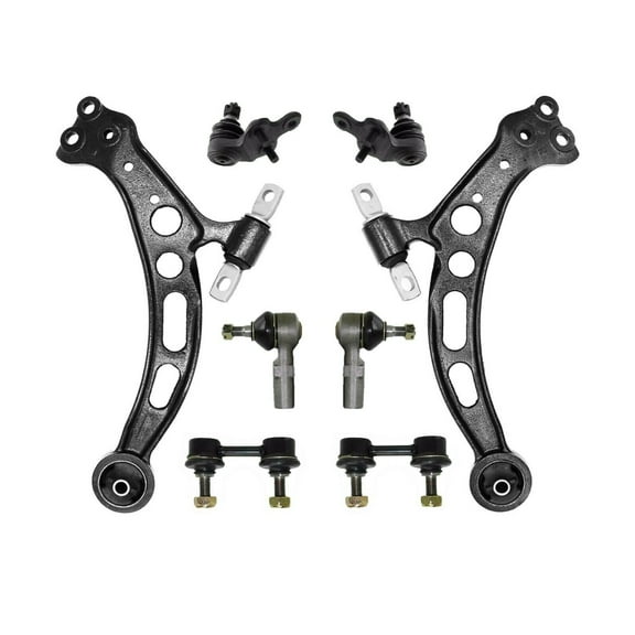 8 Pc Front Suspension Kit Lower Control Arms, Lower Ball Joints, Outer Tie Rod & Sway Bar Link Fits select: 1992-1996 TOYOTA CAMRY, 1995-1996 TOYOTA AVALON