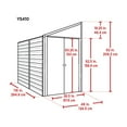 thumbnail image 4 of Yardsaver® 4 X 10 Ft Steel Storage Shed Pent Roof Eggshell, 4 of 18