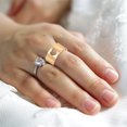 thumbnail image 3 of 2pcs Fashionable Rings Decorative Couple Rings Romantic Finger Rings Gifts, 3 of 9