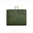 thumbnail image 1 of WRKEKC ‌Slim Student Wallet with Zipper Closure‌ - Korean Version, Cute Design, Ideal for Change, Folding Bills, Receipts, Credit Cards, Available in Green Color, Durable PU Leather Construction, 1 of 6
