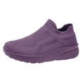 thumbnail image 3 of Willtoo Sneakers for Women Breathable Mesh Slip‑on Knit Walking Shoes Lightweight Thick Platform Sole Elevated Casual Tennis Shoes, 3 of 5
