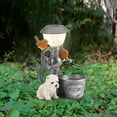 thumbnail image 2 of Estatuas de resina para escalada al aire libre, estatua de jardín, Patio, jardinería, luces solares decorativas de animales, decoración del hogar y exteriores, 2 of 6