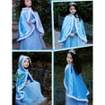 thumbnail image 2 of Gyratedream Toddler Girls Party Hood Cloak Dress Up 2-9 Years Child Girls Princess Cape Christmas Costumes, 2 of 9