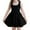 C-Black75, variant on JIAYUE Child Girls Spring Summer Dresses Solid Color Sleeveless Square Neckline Dress Mid Length Simple Dancewear For Teens Breathable Everyday Wear