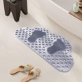 thumbnail image 4 of Racsoh Non Slip Bathtub Mat, 1Pc Inside Shower Floor Mats with Suction Cups and Drain Holes, Household Bath Massage Foot Mat for Bathroom Tub, 31.49 x 19.68inch (Gray), 4 of 5