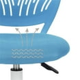 thumbnail image 4 of FurnitureR Carnation Swivel Teen Plastic and Mesh Task Chair in Blue, 4 of 9
