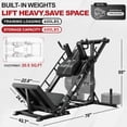 thumbnail image 5 of MITONOS Leg Press Hack Squat Machine Combo, 3 in 1 Adjustable Leg Press Machine for Home Gym, Smooth Leg Exercise Machine, Hack Squat Machine for Full Lower Body Workout with Weight Storage Posts L2, 5 of 10