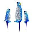 thumbnail image 2 of Light-Up Penguin Christmas Decoration  Penguin Christmas Decorations With Mini Lights  Penguin Animal Garden Piles For Outdoor Decoration On The Ground Lawn - Multi-Color, 2 of 2
