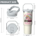thumbnail image 5 of 1pc Mother 30oz Tumbler with Straw & Handle - Insulated Stainless Steel Cup | Holiday Gift for Man Women (Christmas, Valentine's, Birthday), 5 of 7