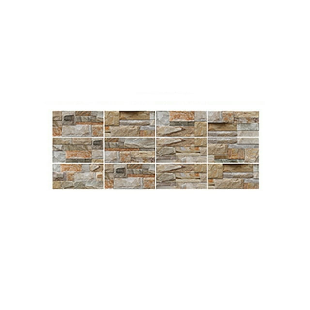 CAROOTU 3D Tile Backsplash Stickers Waterproof Self-Adhesive Peel Creative Home Beautification Designed for