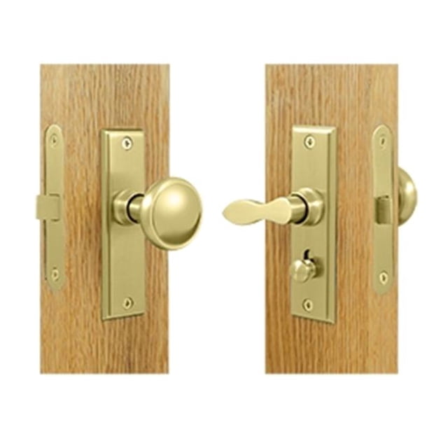 Deltana SDML334U3 Square Storm Door Latch with Mortise Lock- Bright