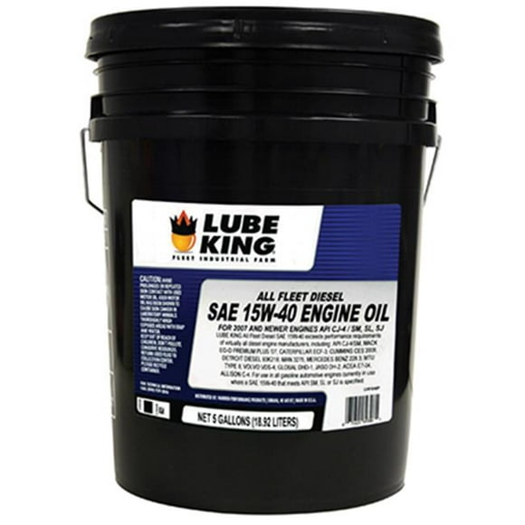 Lube King LU01545P 5 Gallons&44; 15W40 Flotte d'Huile
