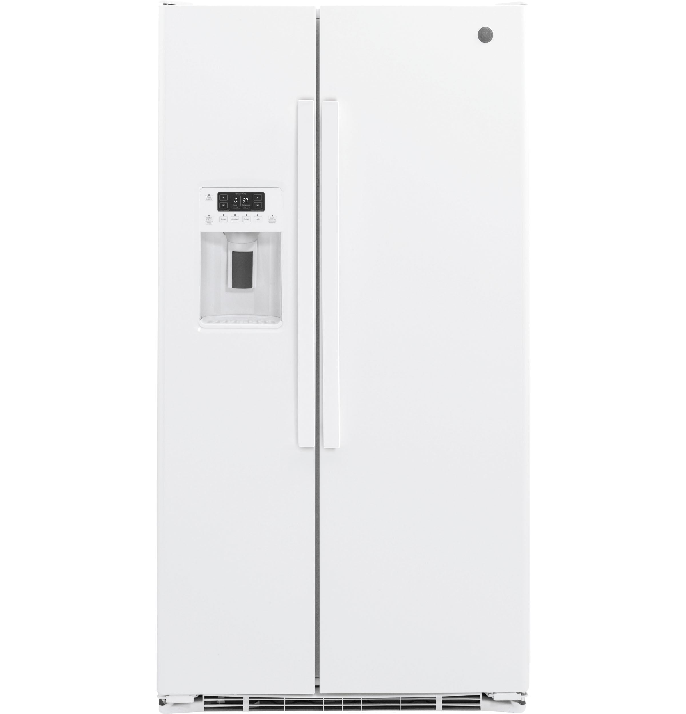 GE GZS22DGJWW 21.9 Cu. Ft. Freestanding Side-by-Side Refrigerator
