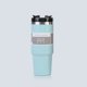 thumbnail image 1 of Taza portátil con aislamiento de acero inoxidable de 30oz para coche, dominador de hielo, taza con pajita doble para bebida, taza de preservación del frío para uso en vehículos, 1 of 5