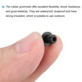 thumbnail image 4 of 50Pcs T Shape Rubber Grommet Mount Dia 4.5mm ID 2.5mm H 6mm Black Seal Protection Cable Grommets Cable Pipe, 4 of 5
