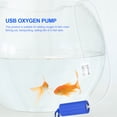 thumbnail image 4 of Oxígeno Silenciosa Pequeña Usb Con Hebilla Colgante Para Pecera Pesca Al Aire Libre Vogacara OD009787-02, 4 of 5