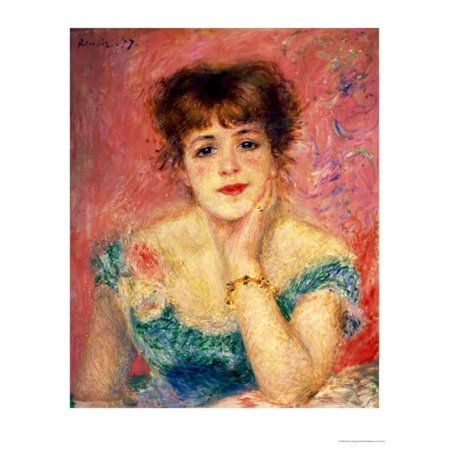 - Portrait of the Actress Jeanne Samary, 1877 (Study) By Pierre-Auguste Renoir