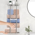 thumbnail image 2 of Estante de pared STWWO para toallas de baño, 30 cm, níquel cepillado, 2 of 7