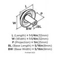 thumbnail image 4 of Amerock BP3423-BB  Burnished Brass Traditional Knob, 4 of 7