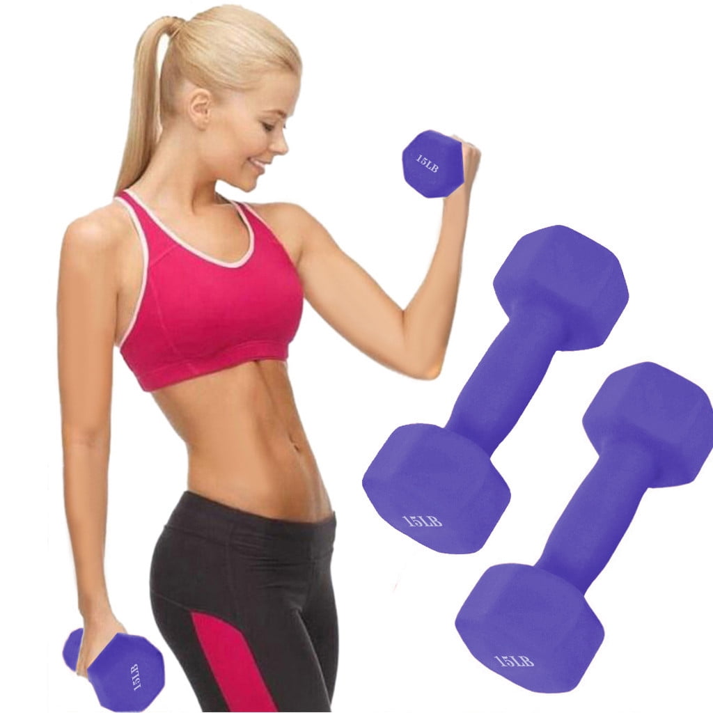 Details about   Pair Of Reebok 2 lb Dumbbell Set of 2 Hand Weights Purple Neoprene With Guards 