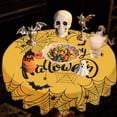 thumbnail image 4 of Round Halloween Tablecloth 152Cm/60Inches Halloween Waterproof Round Tablecloth, StainResistant Holiday Table Cover, Ideal Gift Dust Cloth Round Cloth Tablecloths, 4 of 6