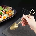thumbnail image 5 of 1Pcs Stainless Steel Shovel Spoon Ice Cream Spoons Reusable Cute Dessert Tea Spoon Stirring Scoop for Sundaes Coffee Home Kitchen Bar Party, 6X1In, Gold1, 5 of 6