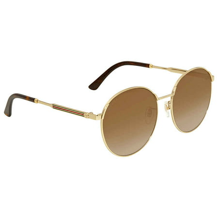 Gucci GG0206SK Round Metal Sunglasses 58 mm