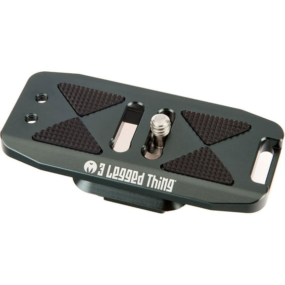 3 Legged Thing BASE85 PD Arca-Swiss & Capture v3 Compatible 85mm Wide Quick Release Plate (Metallic Gray)