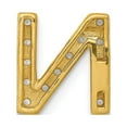 thumbnail image 3 of Real 14kt Yellow Gold Diamond Letter N Initial Charm Pendant; for Adults and Teens; for Women and Men, 3 of 4