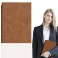 thumbnail image 2 of Blank Writing Pad, LQIDESHIP Vegan Leather Journals for Office Plan Work Schedule, Office Work Journal, 2 of 6