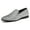 Silver, variant on Santimon Mens Metallic Paillette Loafers Slip-on Glitter Moccasins Dress Shoes Leather Shoes Silver 12 US