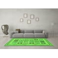 thumbnail image 3 of Ahgly Company Indoor Rectangle Abstract Green Modern Area Rugs, 6' x 9', 3 of 4