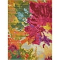 thumbnail image 1 of Unique Loom Estrella Floral Watercolors Rug 9' x 12' Rectangle Multi/Pink, 1 of 2