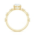 thumbnail image 2 of Rosec Jewels - Lab Created Diamond Circle Engagement Ring with Spaced Accent (Ef-VS Quality) - 1 Ct Diamond Ring, 14K Yellow Gold, US 7.50, 2 of 8